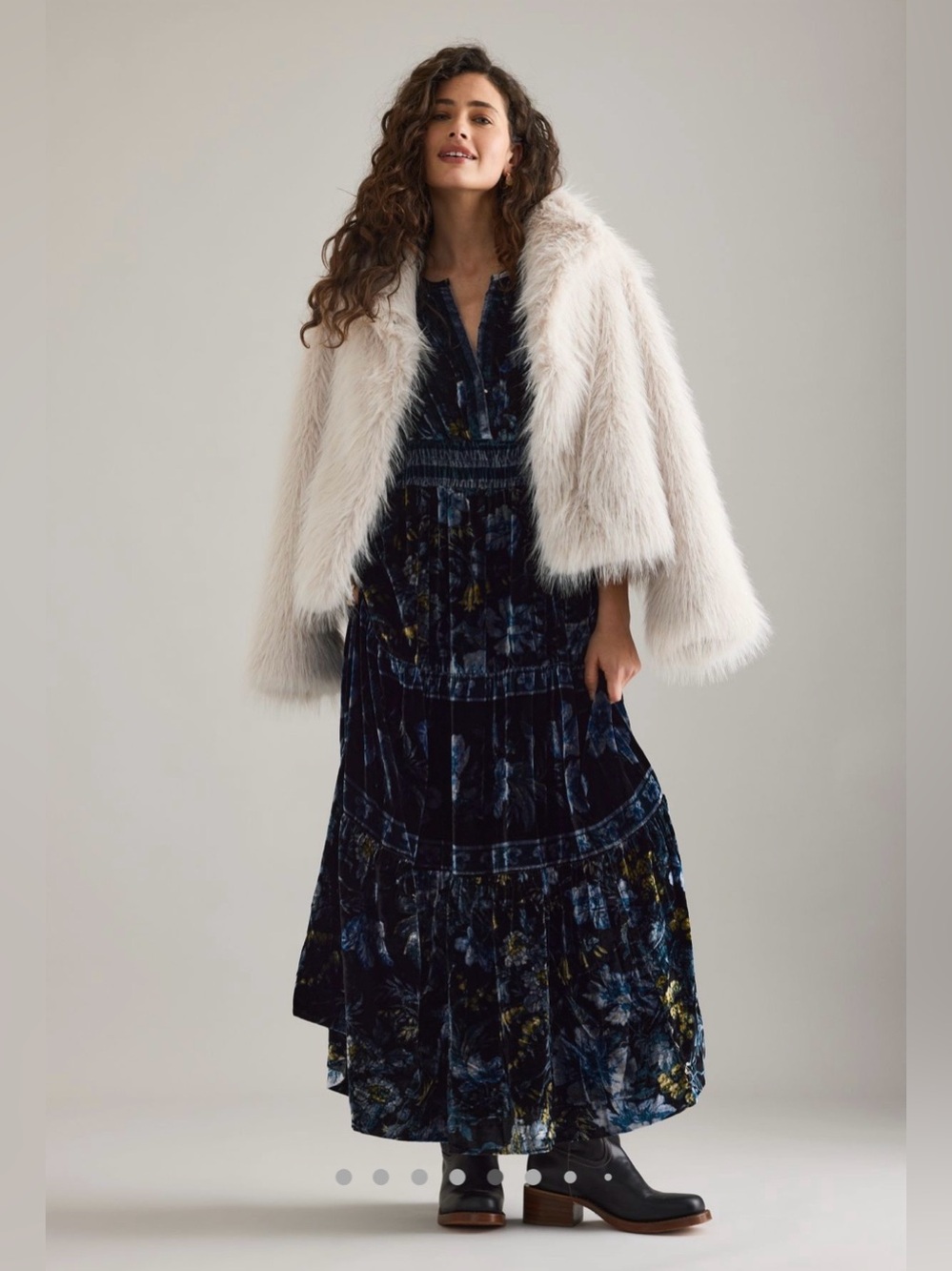 The Somerset velvet maxi dress